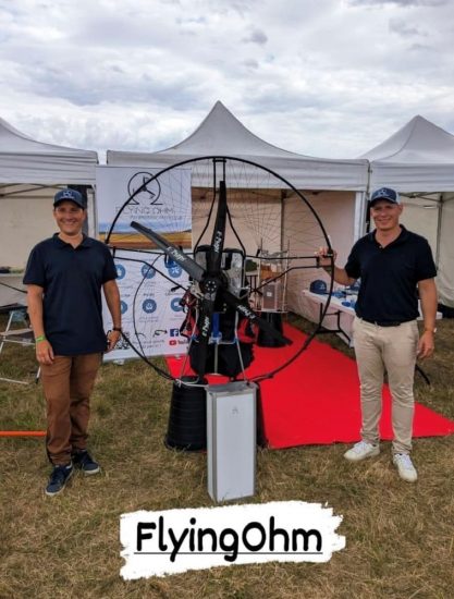 Le paramoteur électrique Flying Ohm au MULM 2023 à Blois